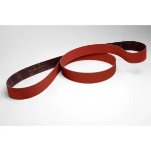 3M™ Cubitron™ ll Cloth Belt 947A, 1 in x 42 in, 80  X-weight, 25 per inner 200 per case