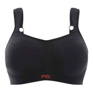 Black Sports Bra Underwired - Panache