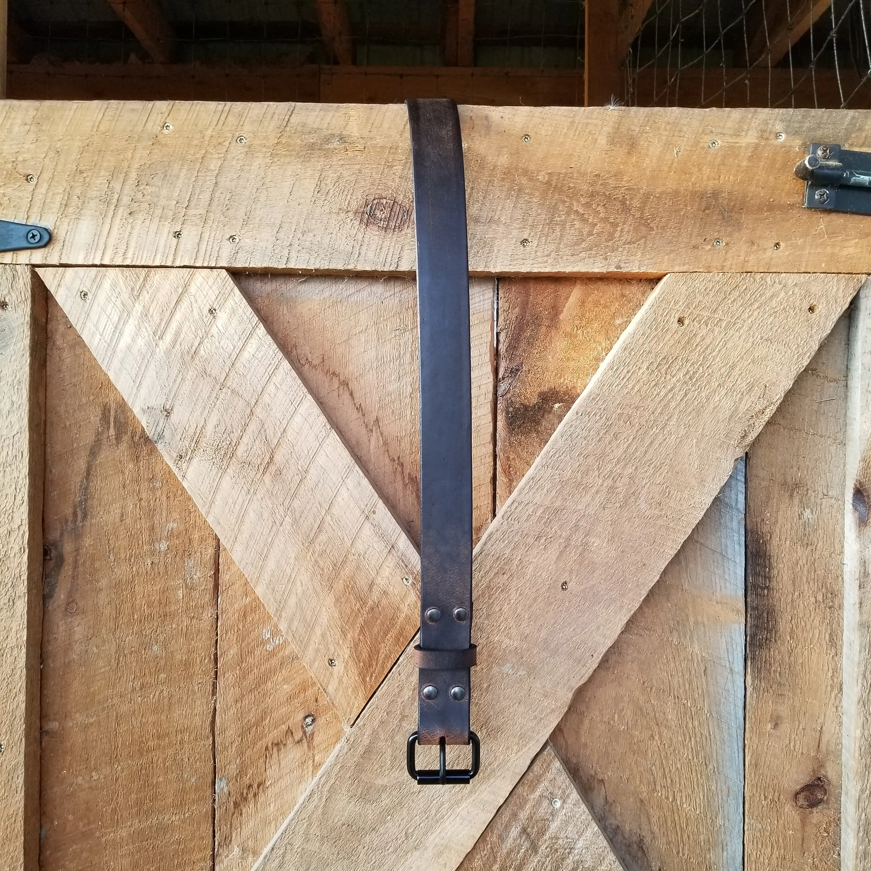 Buffalo Leather Belt "Crazy Horse"