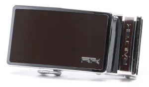 Chrome Dark Brown Railtek™ Belt Buckle