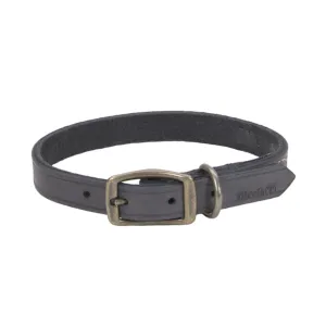 Circle T Rustic Leather Town Dog Collar, Medium 18