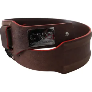 Costume National Elegant Dark Brown Leather Fashion Belt