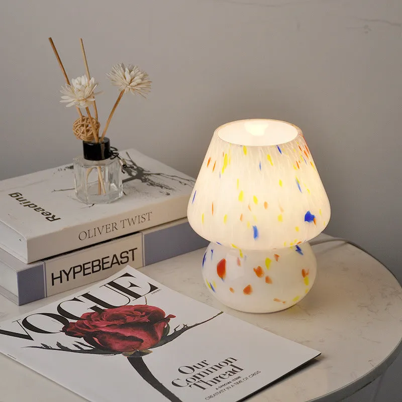 Enchanted Fungi Handcrafted Glass Mushroom Lamp