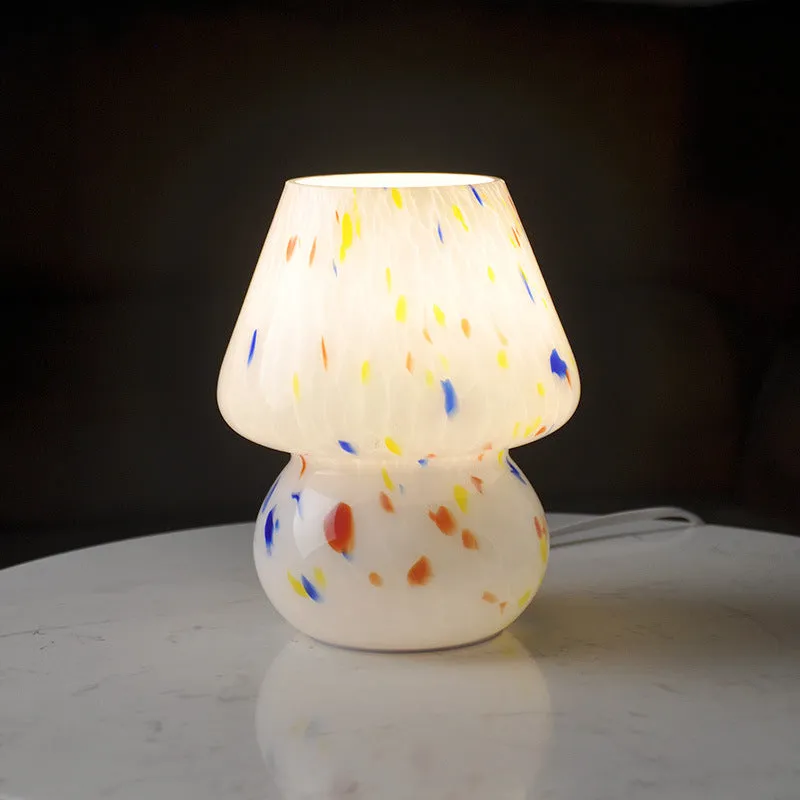 Enchanted Fungi Handcrafted Glass Mushroom Lamp