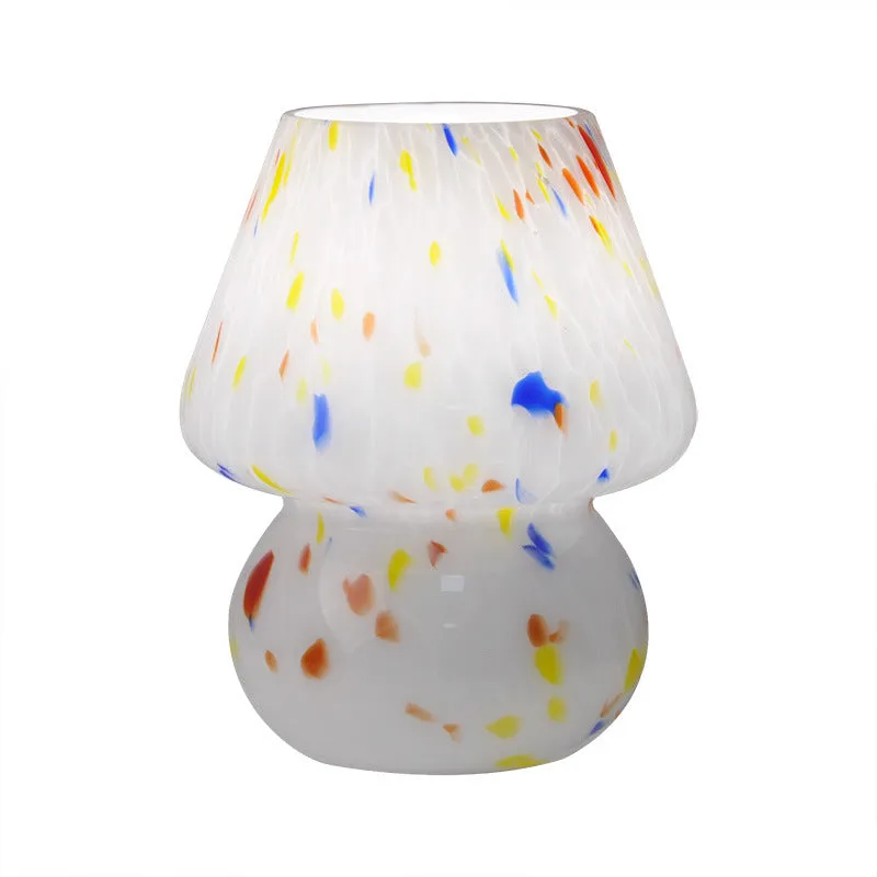 Enchanted Fungi Handcrafted Glass Mushroom Lamp