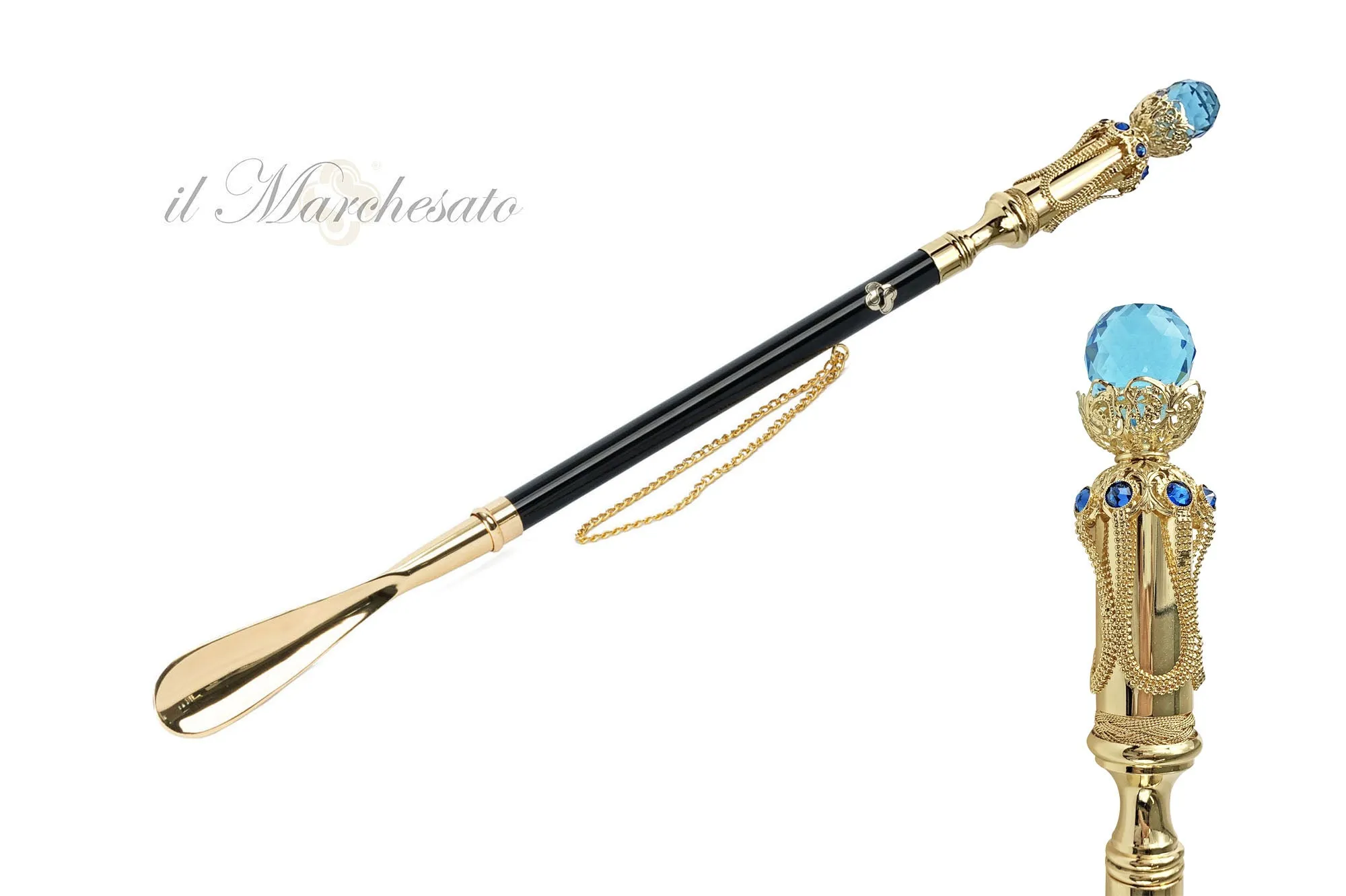 Italian Brilliance: Exquisite Crystal Shoehorn Craftsmanship