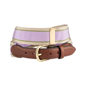 Lavender, Olive & Tan Grosgrain Ribbon Children's Belt