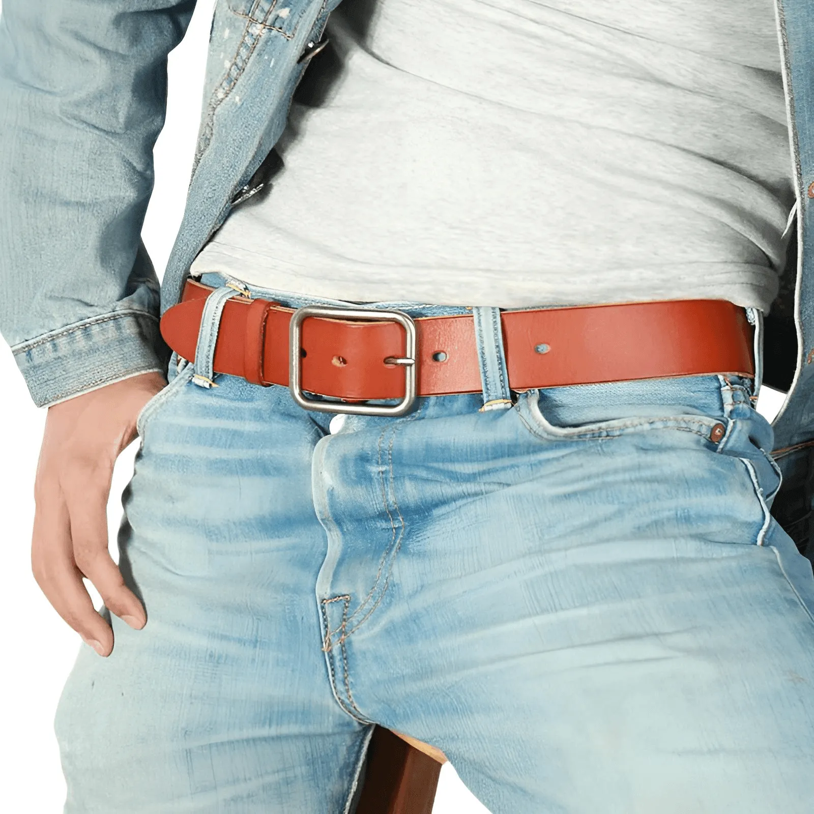 Leather Belt Men