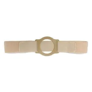 Nu-Comfort 2" Wide Beige Support Belt 2-5/8" x 3-1/8" I.D. Ring Plate 36"-40" Waist Large, Latex-Free