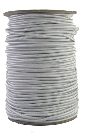 White 4 mm Round Elastic 100 meters